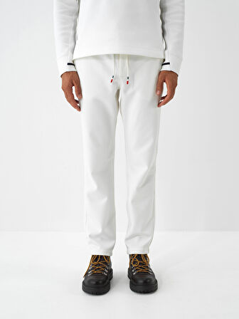 Xint Ekru Esnek Dokulu Regular Fit Jogger Pantolon