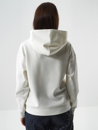 Xint Ekru Esnek Dokulu Oversize Sweatmont