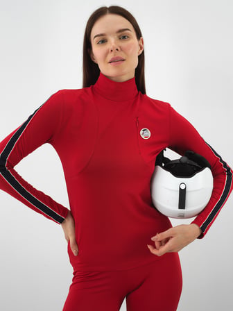Xint Kırmızı Esnek Dokulu Slim Fit Tişört
