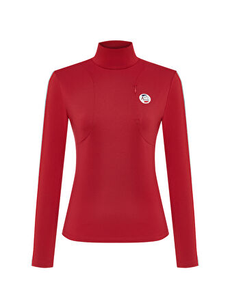 Xint Kırmızı Esnek Dokulu Slim Fit Tişört