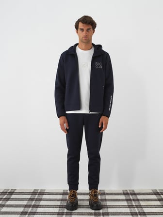 Xint Lacivert Pamuk Dokulu Regular Fit Sweatmont