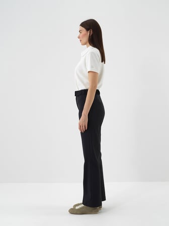 Xint Lacivert Esnek Dokulu Oversize Pantolon