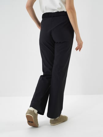 Xint Lacivert Esnek Dokulu Oversize Pantolon