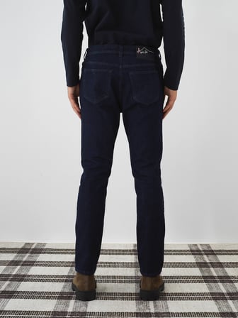Xint Lacivert Pamuk Dokulu Slim Fit Denim Pantolon