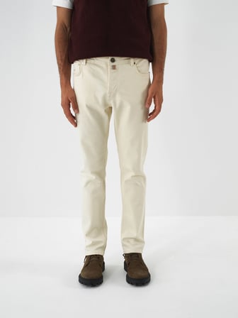 Xint Naturel Pamuk Dokulu Slim Fit Denim Pantolon