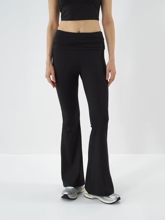 Xint Siyah Esnek Dokulu Slim Fit Tayt