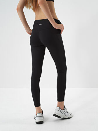 Xint Siyah Esnek Dokulu Slim Fit Tayt