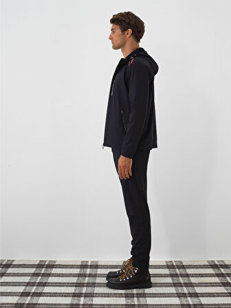 Xint Lacivert Esnek Dokulu Regular Fit Jogger Pantolon