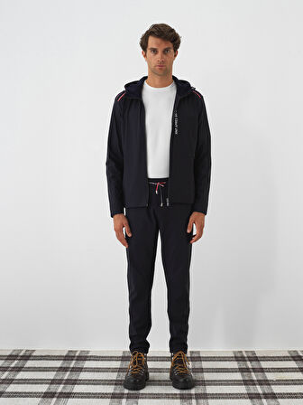 Xint Lacivert Esnek Dokulu Regular Fit Mont