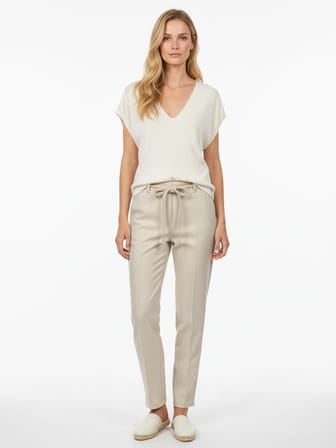 Xint Naturel Pamuk Dokulu Oversize Bluz