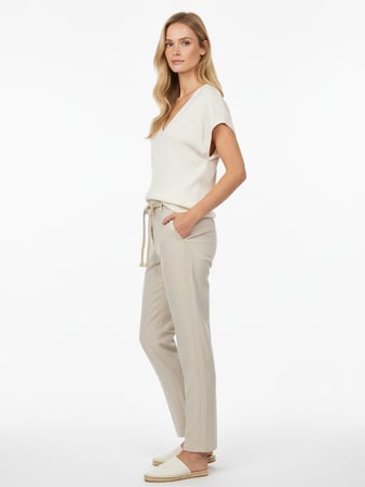 Xint Naturel Keten Karışımlı Regular Fit Pantolon