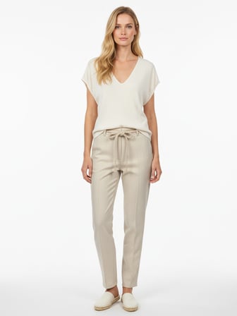 Xint Naturel Keten Karışımlı Regular Fit Pantolon