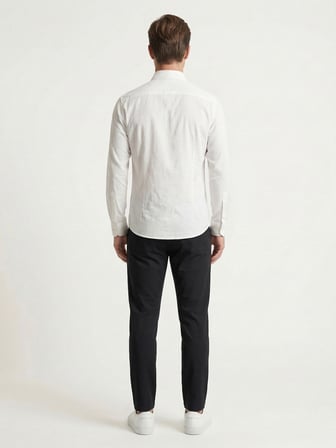 Xint Beyaz Modal Karışımlı Regular Fit Gömlek