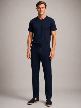 Xint Lacivert Formunu Koruyan Slim Fit Jogger