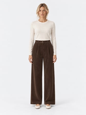 Xint Kahverengi Oversize Pantolon