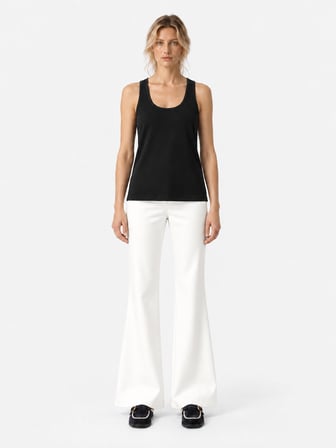 Xint Siyah Slim Fit U Yaka Modal Atlet