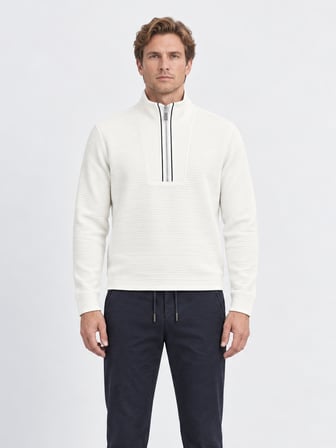 Xint Ekru Regular Fit Dik Pamuklu Sweatshirt