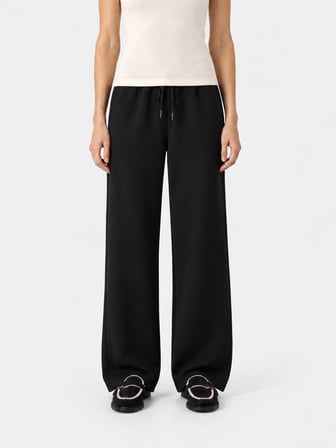 Xint Siyah Oversize %100 Pamuk Sweat Pantolon