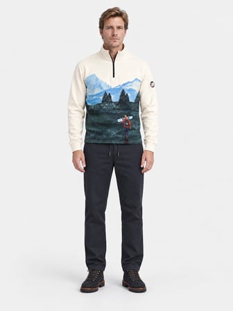 Xint Ekru Regular Fit Dik Sweatshirt