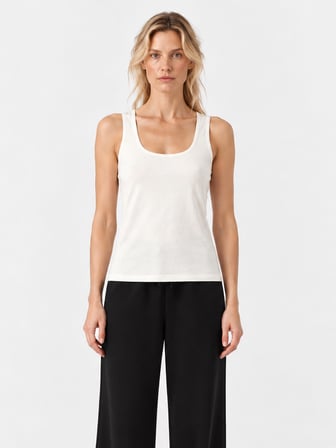 Xint Ekru Slim Fit U Yaka Modal Atlet