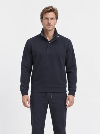 Xint Lacivert Regular Fit Dik Sweatshirt