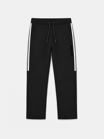 Xint Siyah Regular Fit Pamuklu Sweat Pantolon