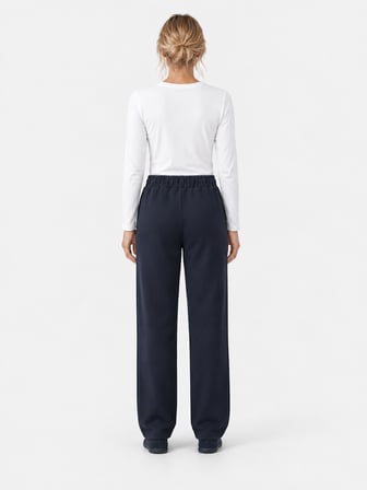 Xint Lacivert Oversize Pamuklu Sweat Pantolon