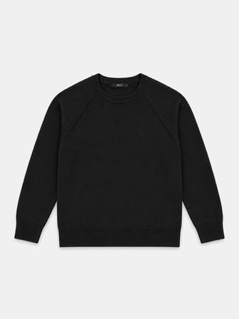Xint Siyah Oversize Bisiklet Yaka Kazak