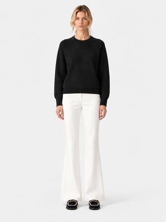 Xint Siyah Oversize Bisiklet Yaka Kazak