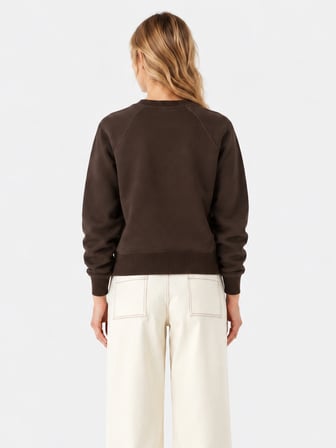 Xint Kahverengi Oversize Bisiklet Yaka Kazak