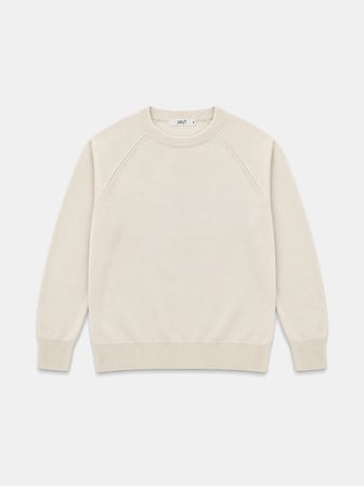 Xint Ekru Oversize Bisiklet Yaka Kazak