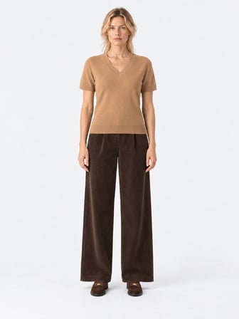 Xint Camel Regular Fit V Yaka Kazak