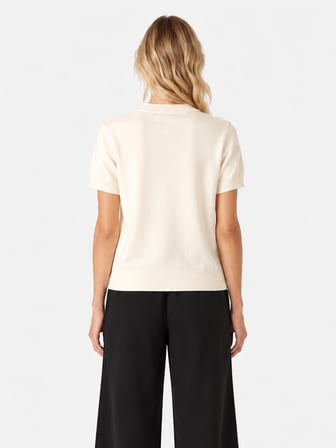 Xint Ekru Regular Fit V Yaka Kazak