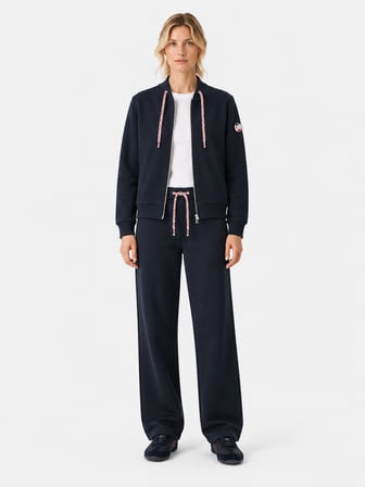 Xint Lacivert Oversize Dik Pamuklu Sweat Mont