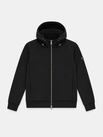 Xint Siyah Regular Fit Kapüşonlu Pamuklu Sweat Mont