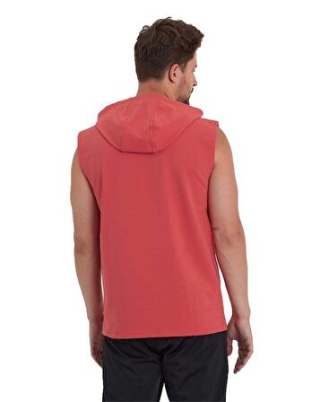 Erkek Kapüşonlu Kanguru Cepli Kolsuz Sweatshirt