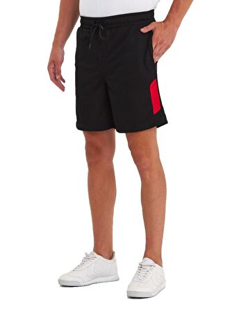 Siyah Polyester Erkek Spor Şort