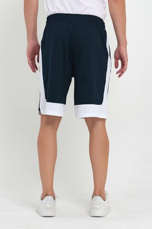 File Şeritli Polyester Erkek Spor Şort