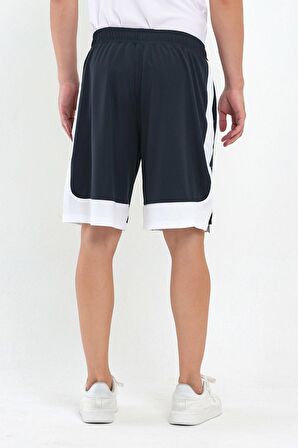 File Şeritli Polyester Erkek Spor Şort