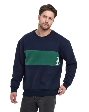 Erkek 3 İplik Oversize Sweatshirt