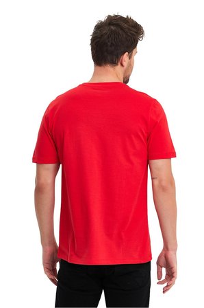 Erkek %100 Pamuk Baskılı T-Shirt – Bisiklet Yaka, Regular Fit (Rahat Kalıp), Nefes Alabilen Kısa Kol Yazlık Tişört – ADAMS