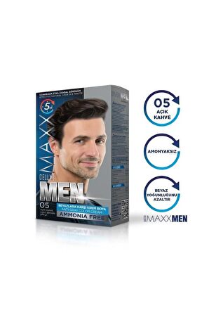 Maxx Deluxe Erkek Saç Boyası 05 Açık Kahve X2