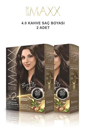 Maxx Deluxe Saç Boyası 4.0 Kahve X2