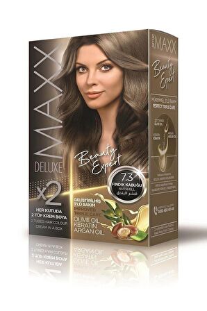 Maxx Deluxe Saç Boyası 7.3 Fındık Kabuğu