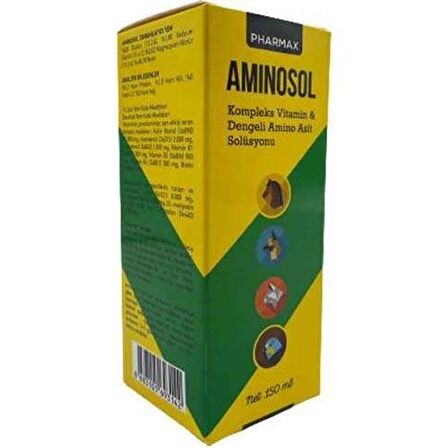 Pharmax Aminosol Köpek Kedi ve Kuş Kemirgen Vitamini 150 ml