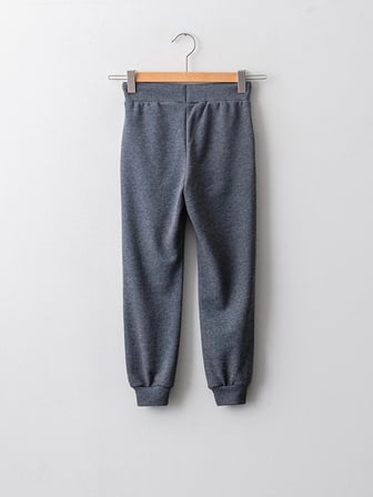 LCW Kids Antrasit Beli Lastikli Kız Çocuk Jogger Eşofman Altı