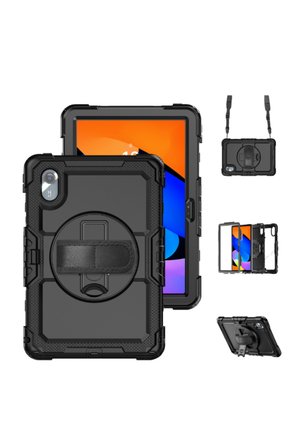Fuchsia Lenovo K11 Gen 2 TB336FU ile Uyumlu Defender Askılı 360° Dönebilir Standlı Zırh Tablet Koruyucu Kılıfı