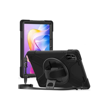 Xiaomi Redmi Pad SE 8.7 İnç 4G ile Uyumlu Askılı Defender 360° Dönebilir Standlı Zırh Tablet Kılıfı