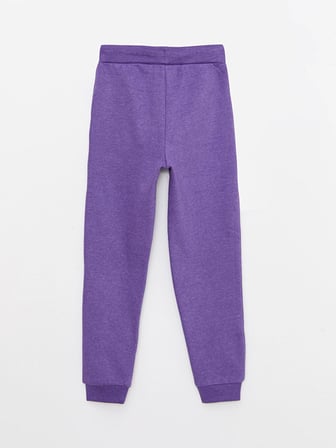 LCW Kids Mor Beli Lastikli Basic Kız Çocuk Jogger Eşofman Altı