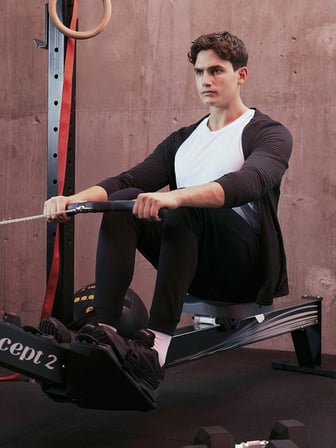 XSIDE ACTIVE Siyah Slim Fit Kapüşonlu Erkek Spor Hırka